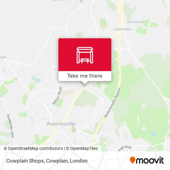 Cowplain Shops, Cowplain map