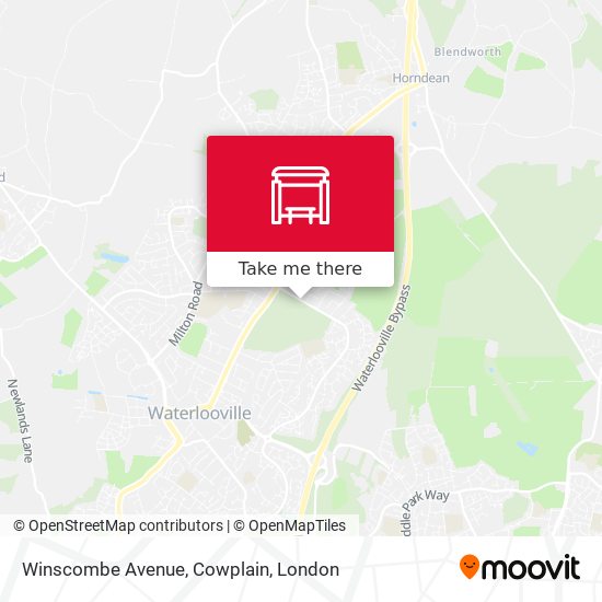 Winscombe Avenue, Cowplain map