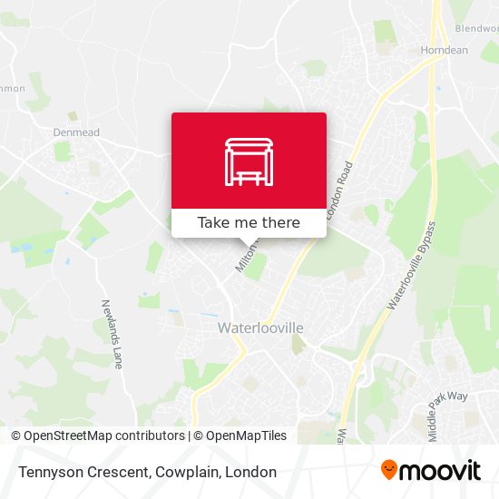 Tennyson Crescent, Cowplain map