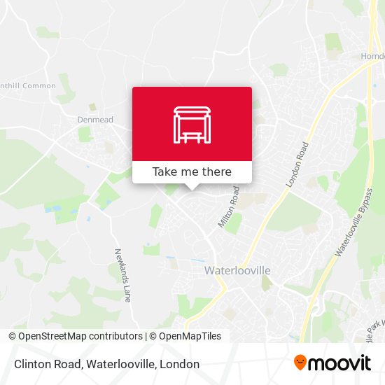 Clinton Road, Waterlooville map