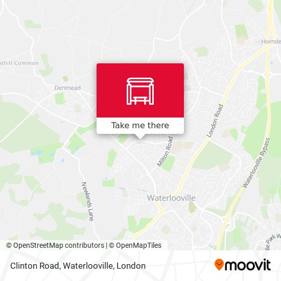 Clinton Road, Waterlooville map
