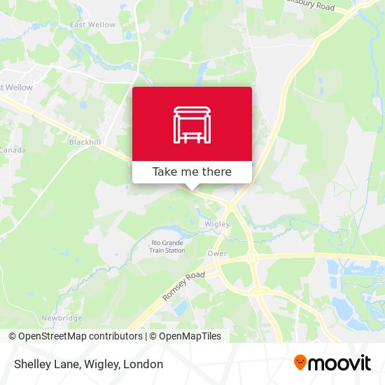 Shelley Lane, Wigley map