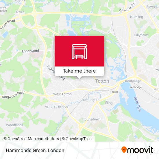 Hammonds Green map