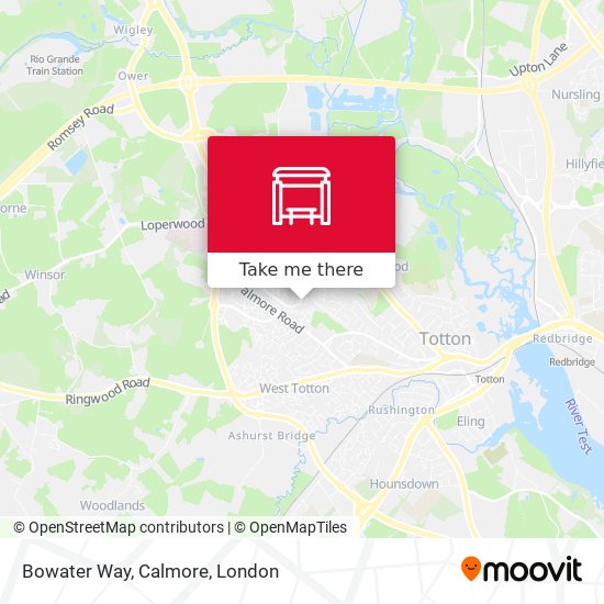 Bowater Way, Calmore map