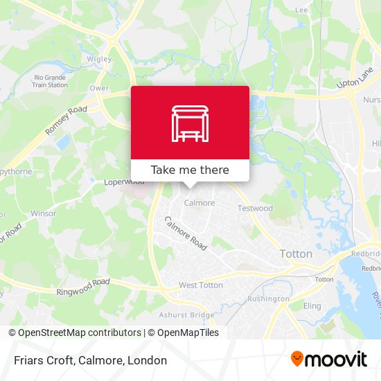 Friars Croft, Calmore map