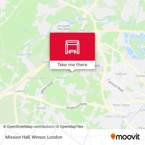 Mission Hall, Winsor map