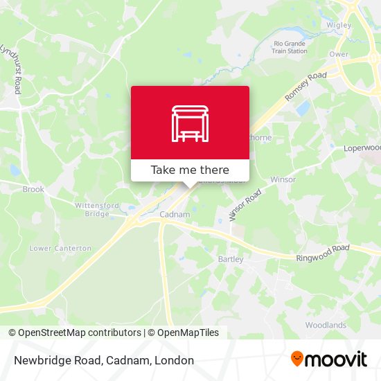 Newbridge Road, Cadnam map