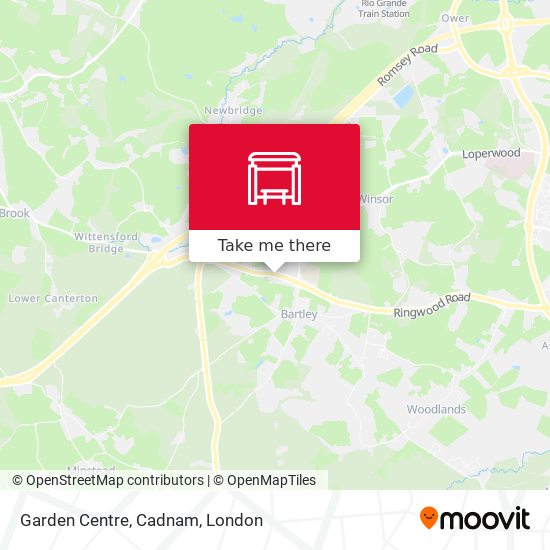 Garden Centre, Cadnam map