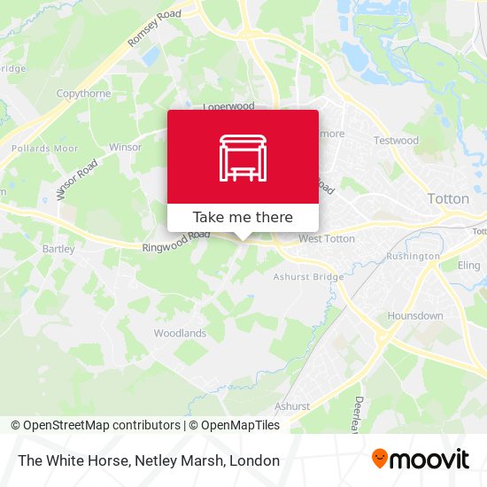The White Horse, Netley Marsh map