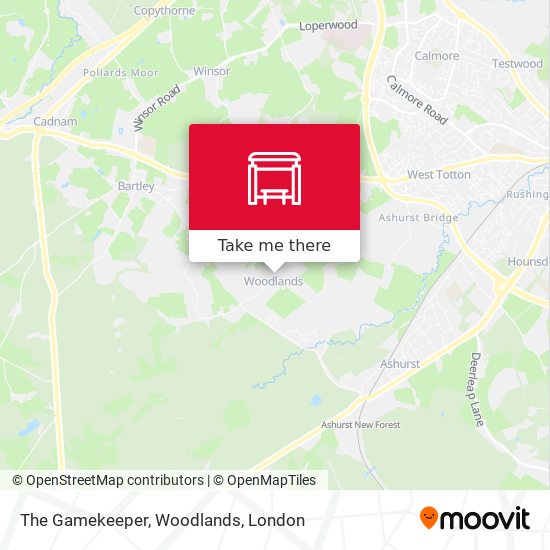 The Gamekeeper, Woodlands map