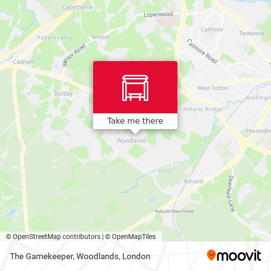 The Gamekeeper, Woodlands map