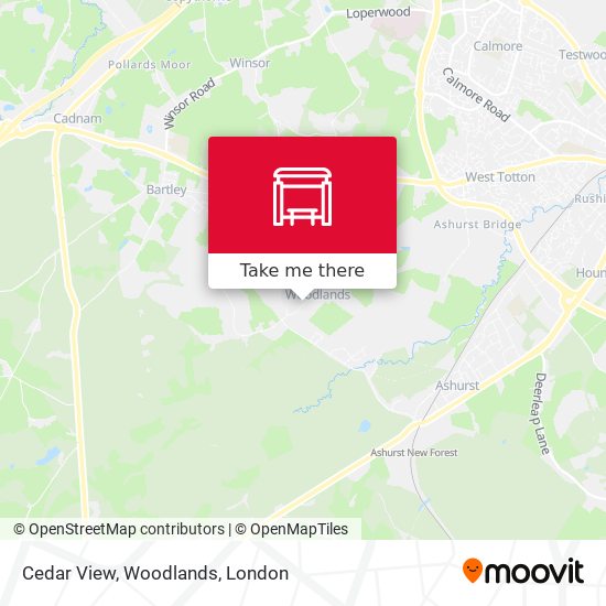 Cedar View, Woodlands map