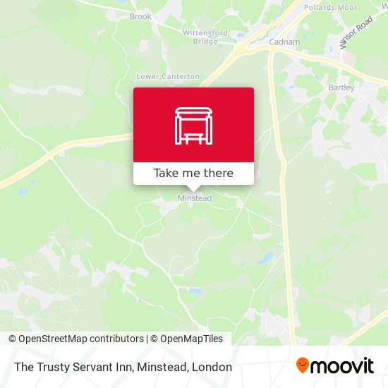 The Trusty Servant Inn, Minstead map