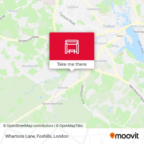 Whartons Lane, Foxhills map