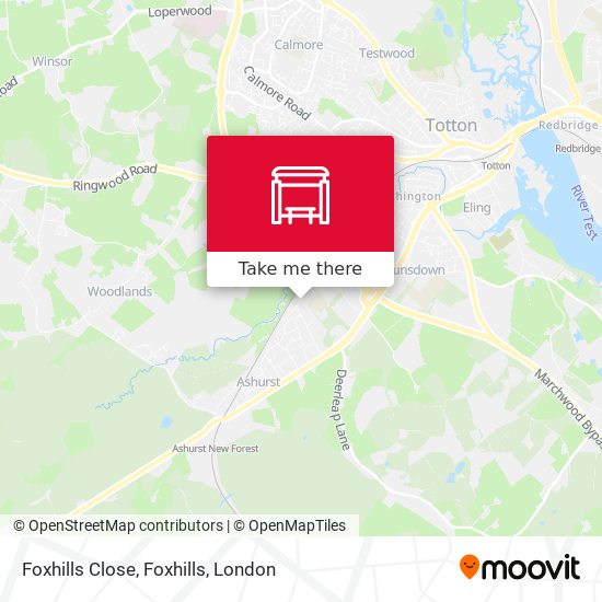 Foxhills Close, Foxhills map