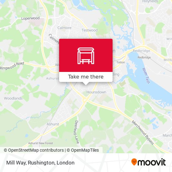 Mill Way, Rushington map