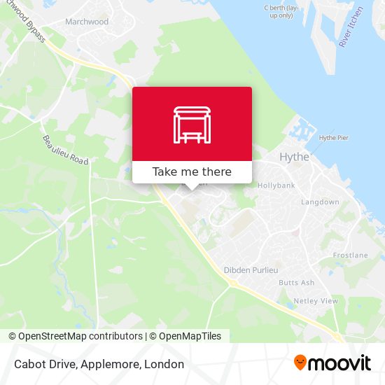 Cabot Drive, Applemore map