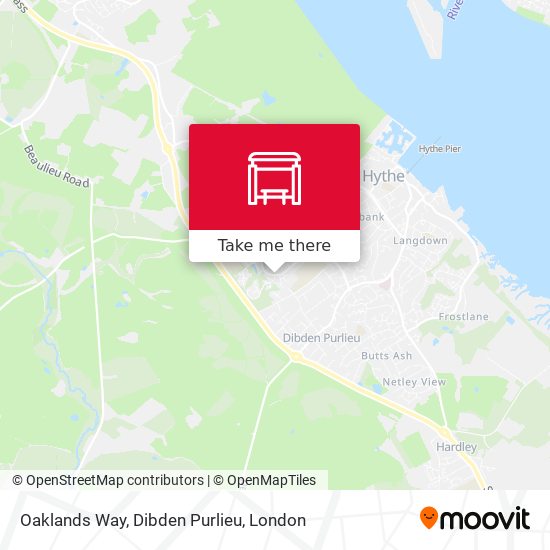 Oaklands Way, Dibden Purlieu map