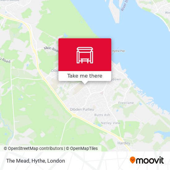 The Mead, Hythe map