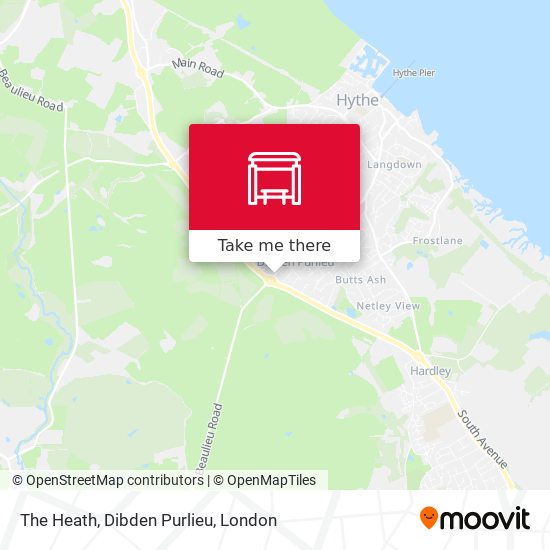 The Heath, Dibden Purlieu map