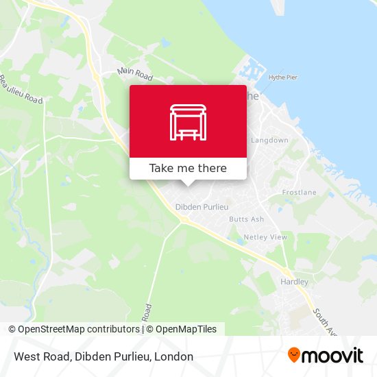 West Road, Dibden Purlieu map