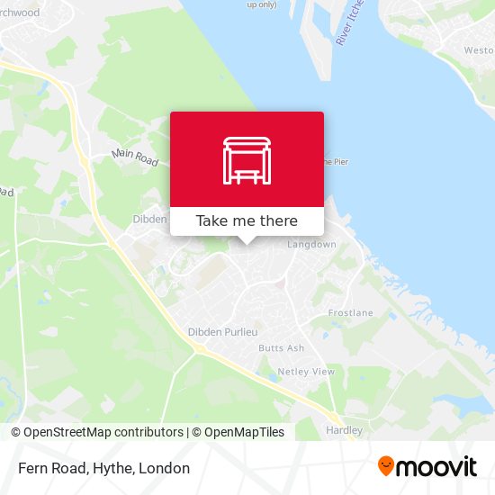 Fern Road, Hythe map