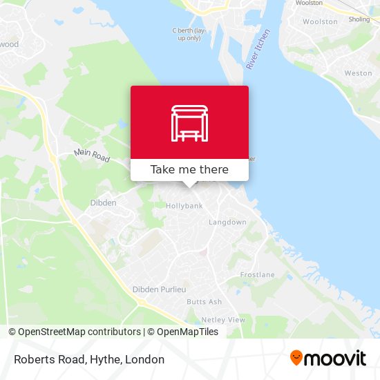 Roberts Road, Hythe map