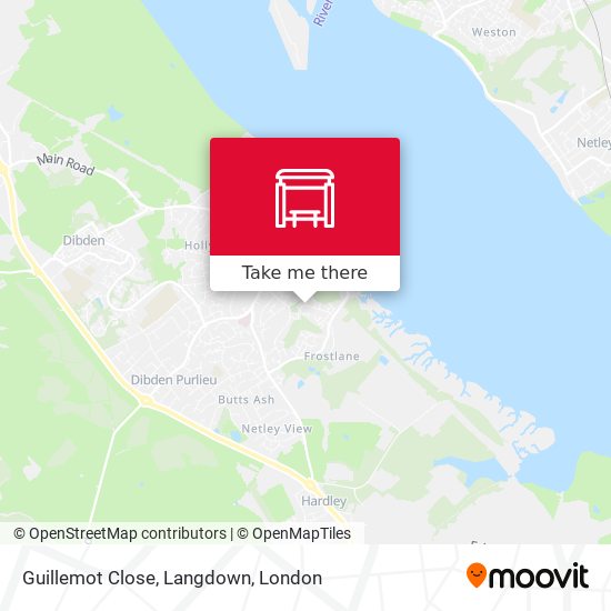 Guillemot Close, Langdown map
