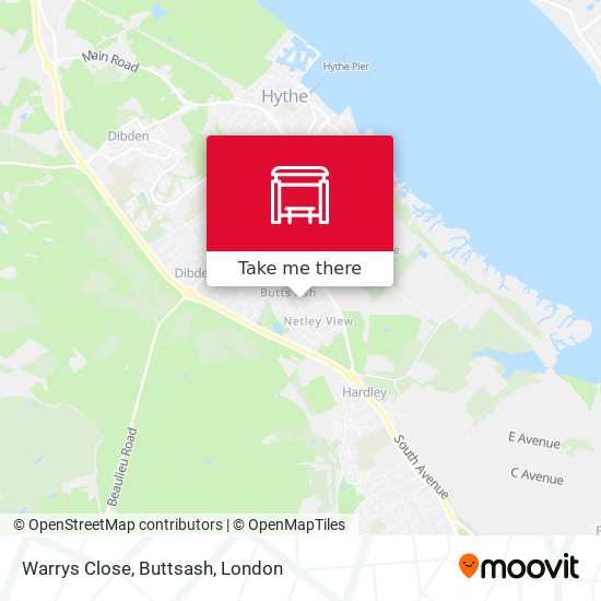 Warrys Close, Buttsash map