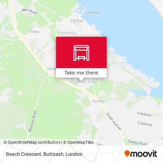 Beech Crescent, Buttsash map