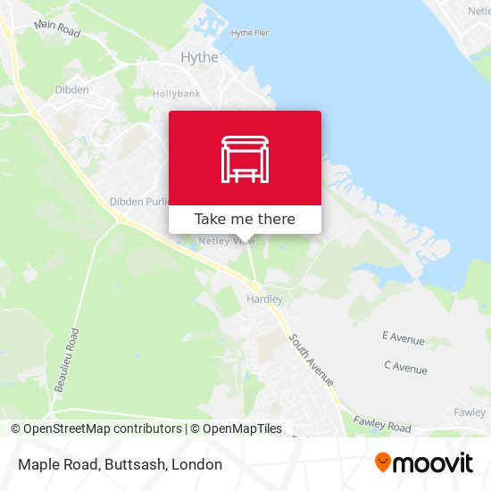 Maple Road, Buttsash map