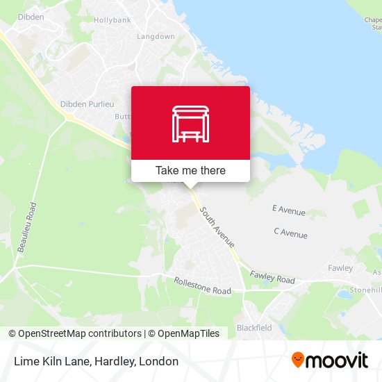 Lime Kiln Lane, Hardley map
