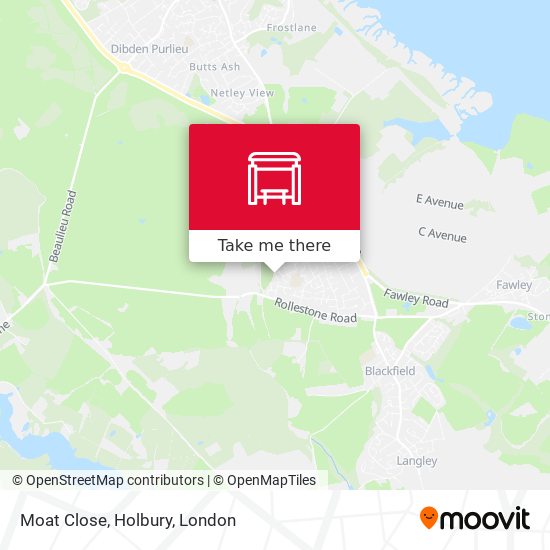 Moat Close, Holbury map
