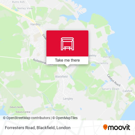 Forresters Road, Blackfield map