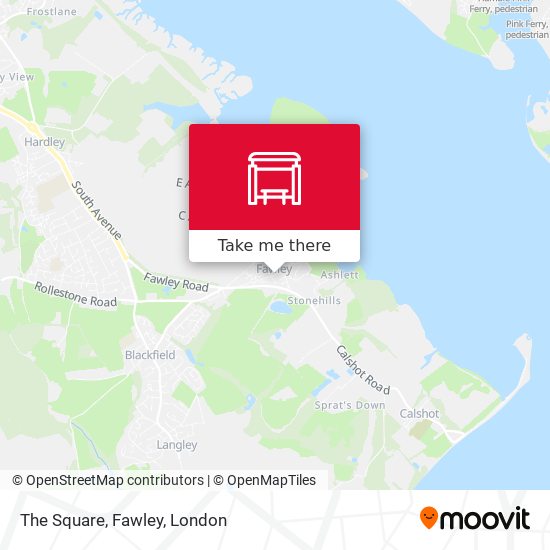 The Square, Fawley map