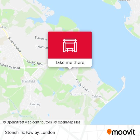 Stonehills, Fawley map