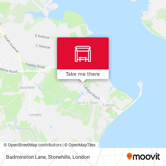 Badminston Lane, Stonehills map