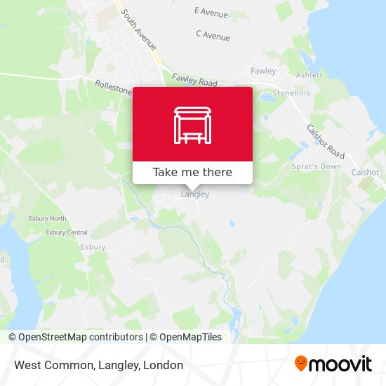 West Common, Langley map