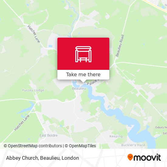 Abbey Church, Beaulieu map