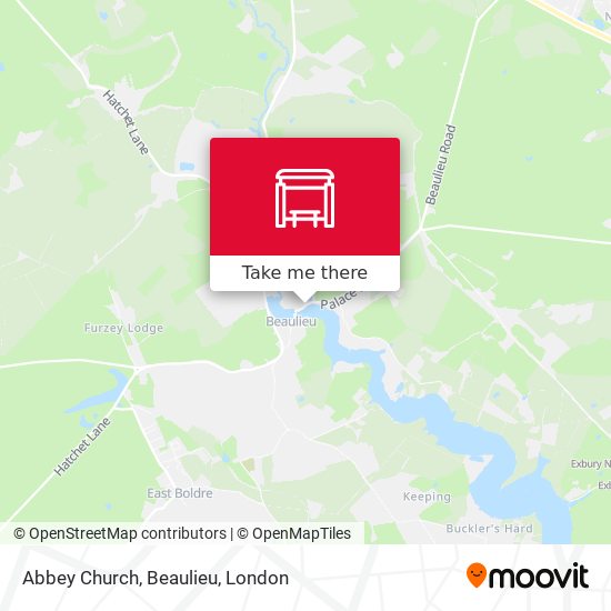 Abbey Church, Beaulieu map