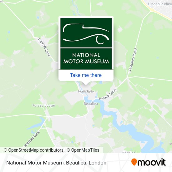 National Motor Museum, Beaulieu map