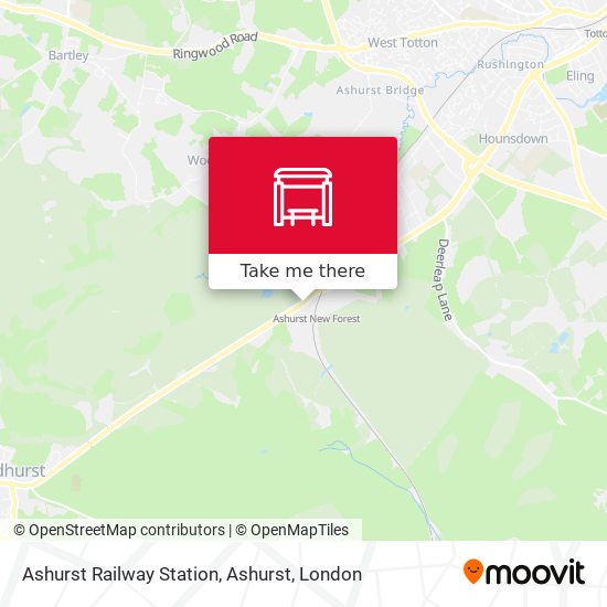 Ashurst Railway Station, Ashurst map