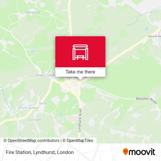 Fire Station, Lyndhurst map