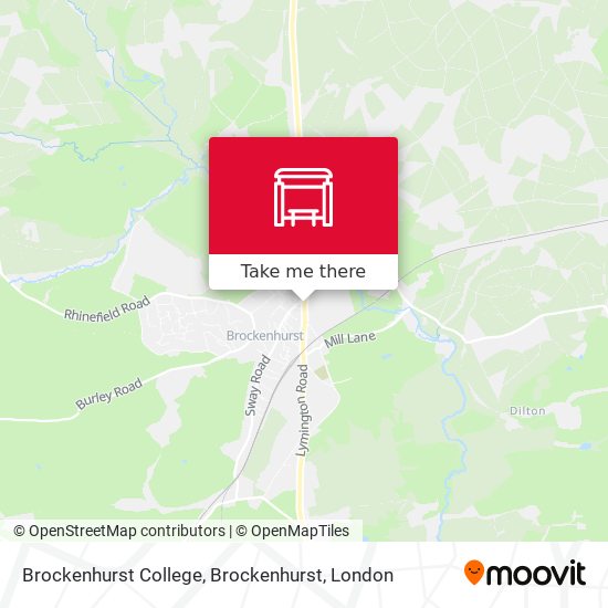 Brockenhurst College, Brockenhurst map