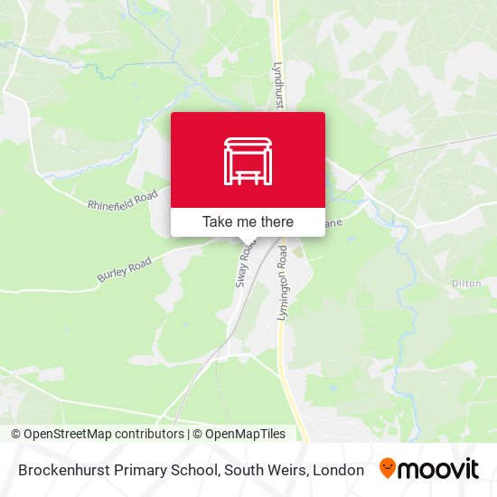 Brockenhurst Primary School, South Weirs map
