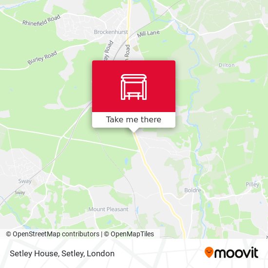 Setley House, Setley map