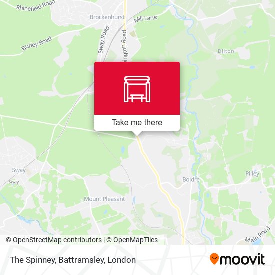 The Spinney, Battramsley map