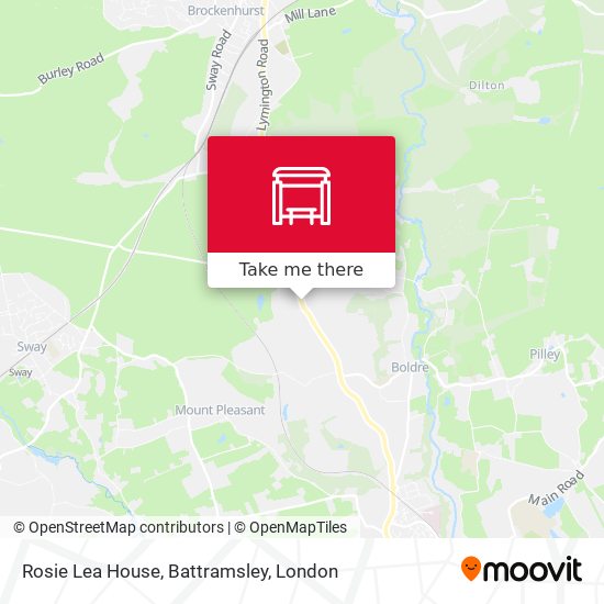 Rosie Lea House, Battramsley map