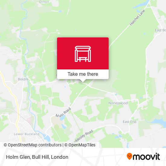Holm Glen, Bull Hill map