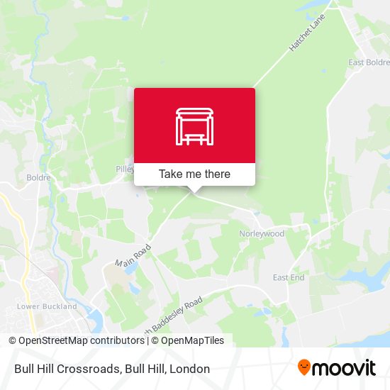 Bull Hill Crossroads, Bull Hill map